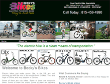 Tablet Screenshot of beckysbikes.com